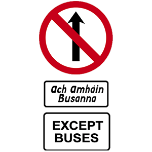 Bus only street