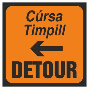 Detour to left