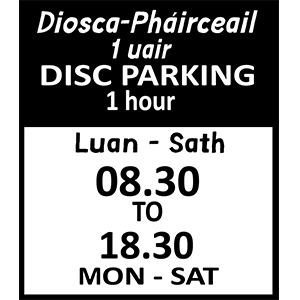 Disc parking plate