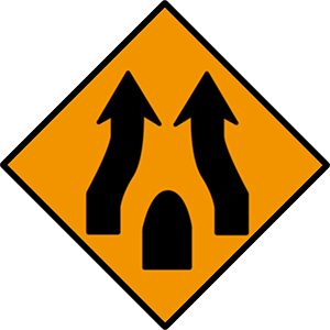 End of obstruction between lanes