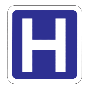 Hospital sign