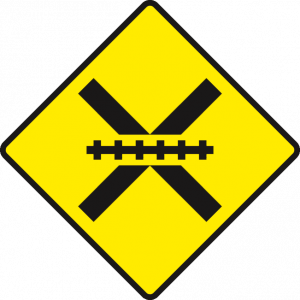 Level-crossing-ahead-unguarded
