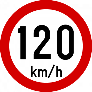 Max speed limit 120kmh