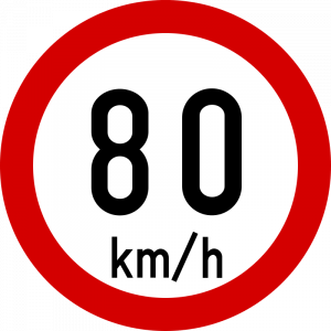Max speed limit 80kmh