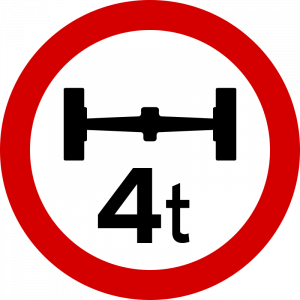 Maximum axle weight