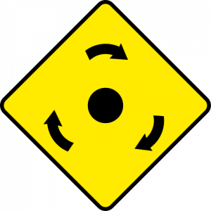 Roundabout ahead