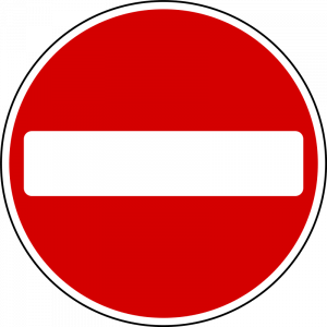 No entry to vehicles