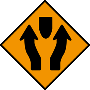 Obstruction between lanes
