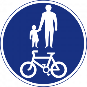 Pedestrians and bicycles only