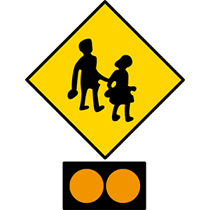 School-children-crossing-ahead