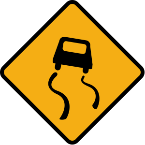 Slippery road