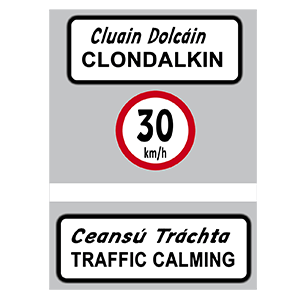 Traffic calming sign