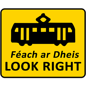 Tram-lane-warning-signs-for-pedestrians-look-right