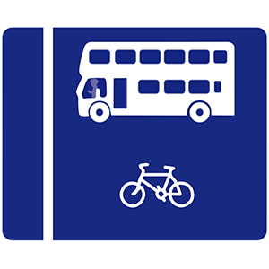 With flow bus lane on right
